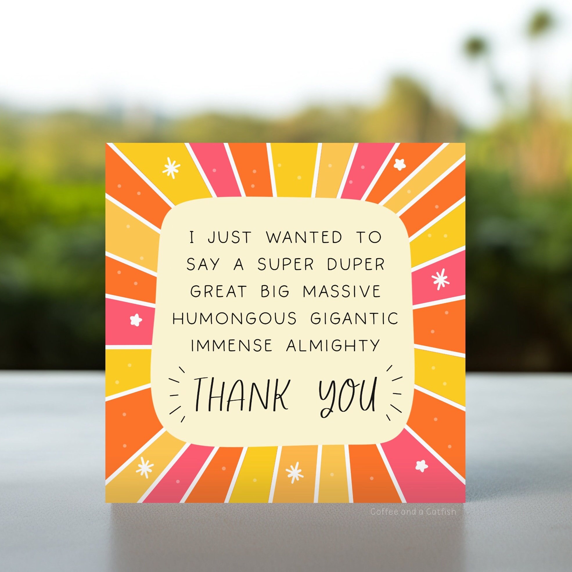 A Massive Thank You Card | Thank You so Much Cards, I Really