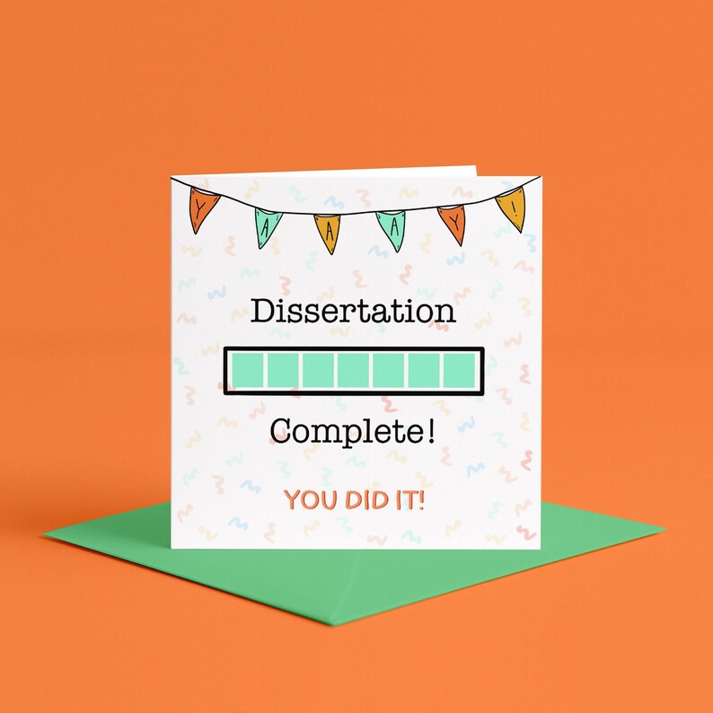 Dissertation Card Dissertation Card | Graduation Gifts for Her, Graduation Card for Him ...