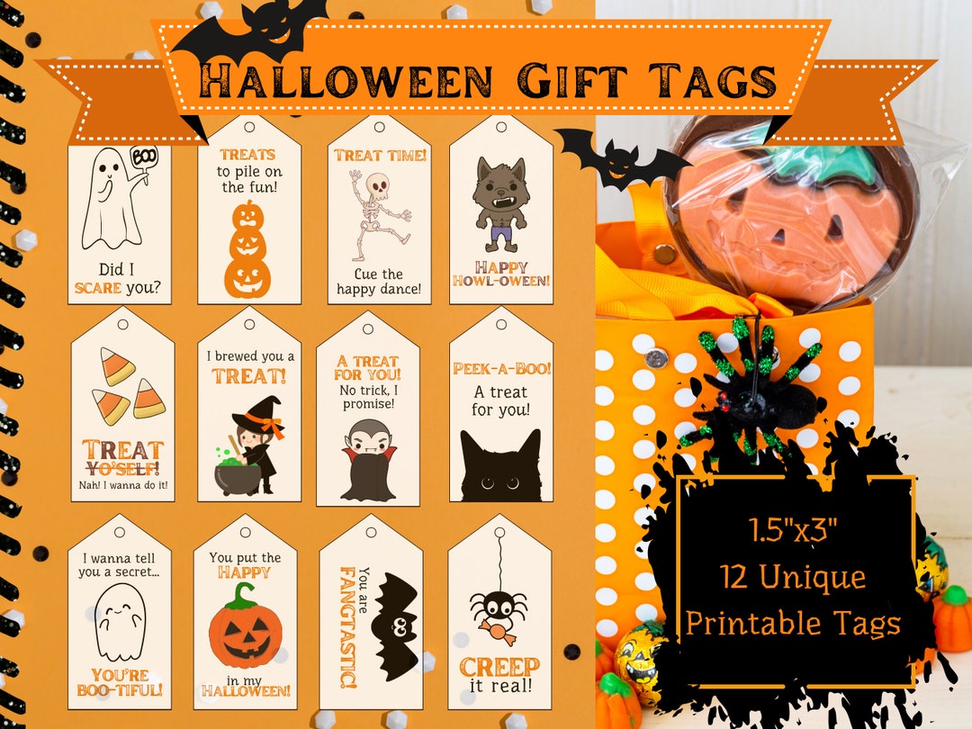 Halloween Gift Favor Tags for Treat Bags and Presents Bundle Etsy