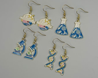 Chemistry Science Teacher Dangle Earrings  Chemistry Jewelry