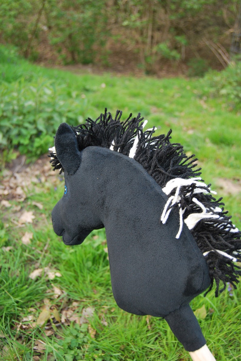 Hobby horse Stockpferd schwarzes Fohlen Etsy.de