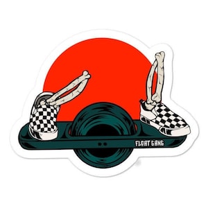 Everyday is Senday Onewheel Skeleton Float Gang Sticker
