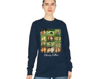Liberty Collies Collage Unisex Shifts Dry Organic Long Sleeve Tee