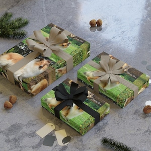 Rough Collie Gift Wrapping Paper Rolls, 1pc
