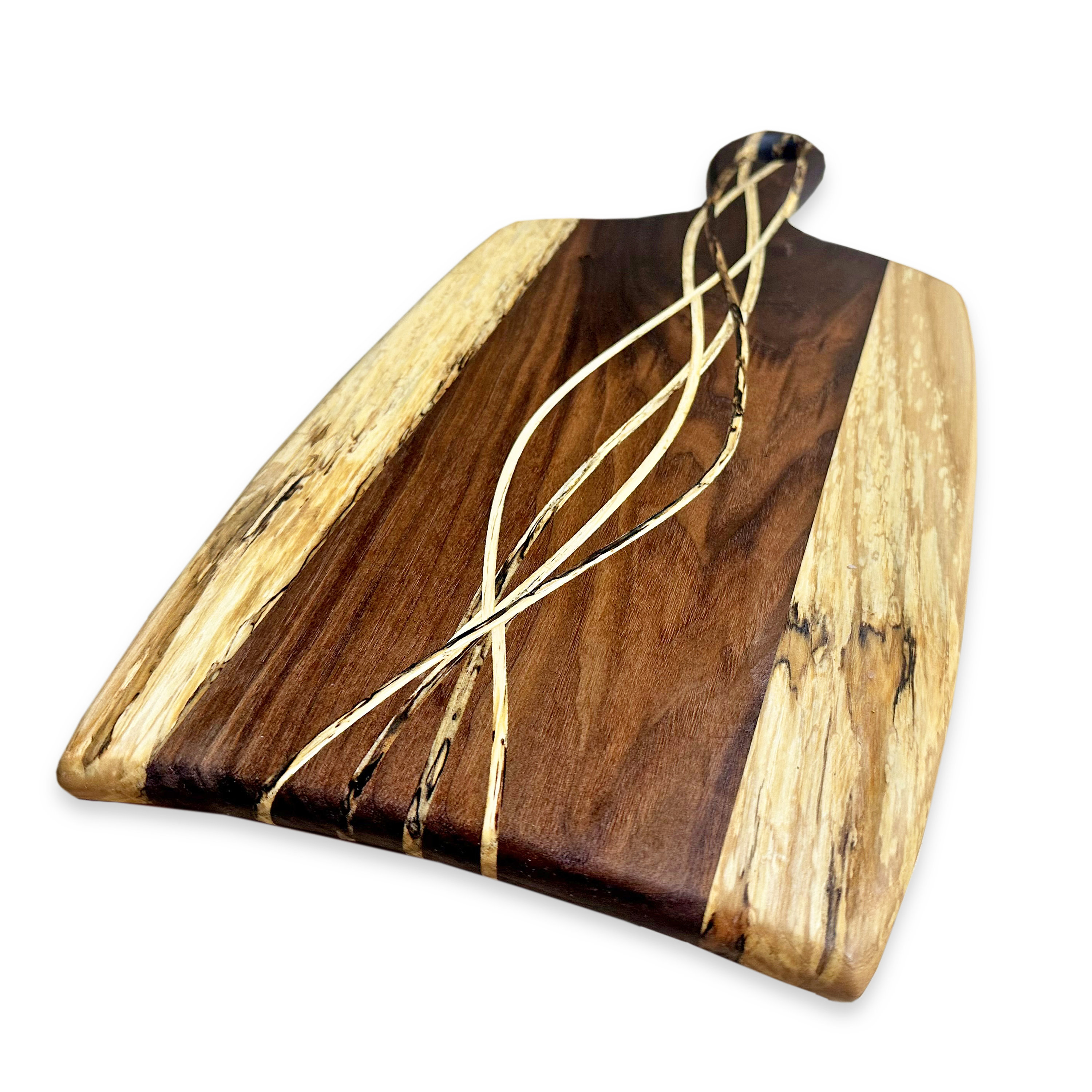 Live Edge Maple/Sycamore Cutting Board – Created Hardwood