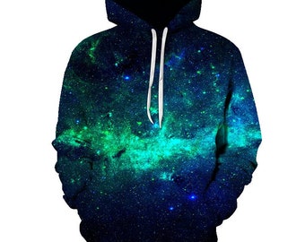 Green galaxy best sale hoodie