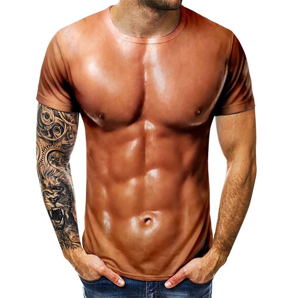 Ripped Muscles, six pack, chest T-shirt' Men's T-Shirt