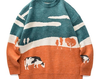 Cow Sweater - Etsy Australia