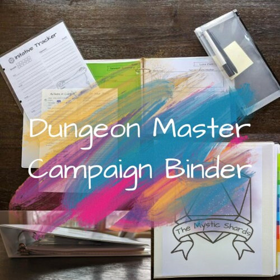 Dnd Campaign Binder DM Plannner Etsy