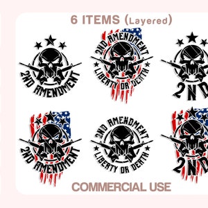 2ª Emenda Svg, 2ª Emenda Liberty Or Death Svg, Bandeira Americana Angustiada, Direitos do Proprietário de Arma Svg, Arquivos de corte para Cricut, Silhueta.