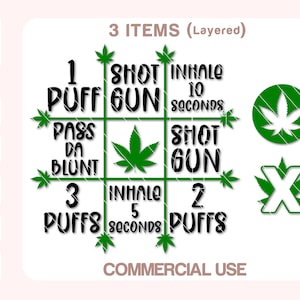 Stoners Tic Tac Toe Svg, Weed Tic Tac Toe Svg, Tic Tac Toe Svg, Stoners Games Svg, Weed Svg, Cut files for Cricut, Silhouette.