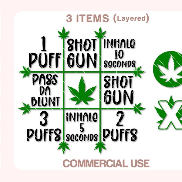 Stoners Tic Tac Toe Svg, Weed Tic Tac Toe Svg, Tic Tac Toe Svg, Stoners Games Svg, Weed Svg, Cut files for Cricut, Silhouette.