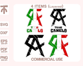 Canelo Svg, Team Canelo Svg, Canelo Alvarez Svg, Canelo Mexican Svg, Escudo Mexicano Svg, Cut files for Cricut, Silhouette.