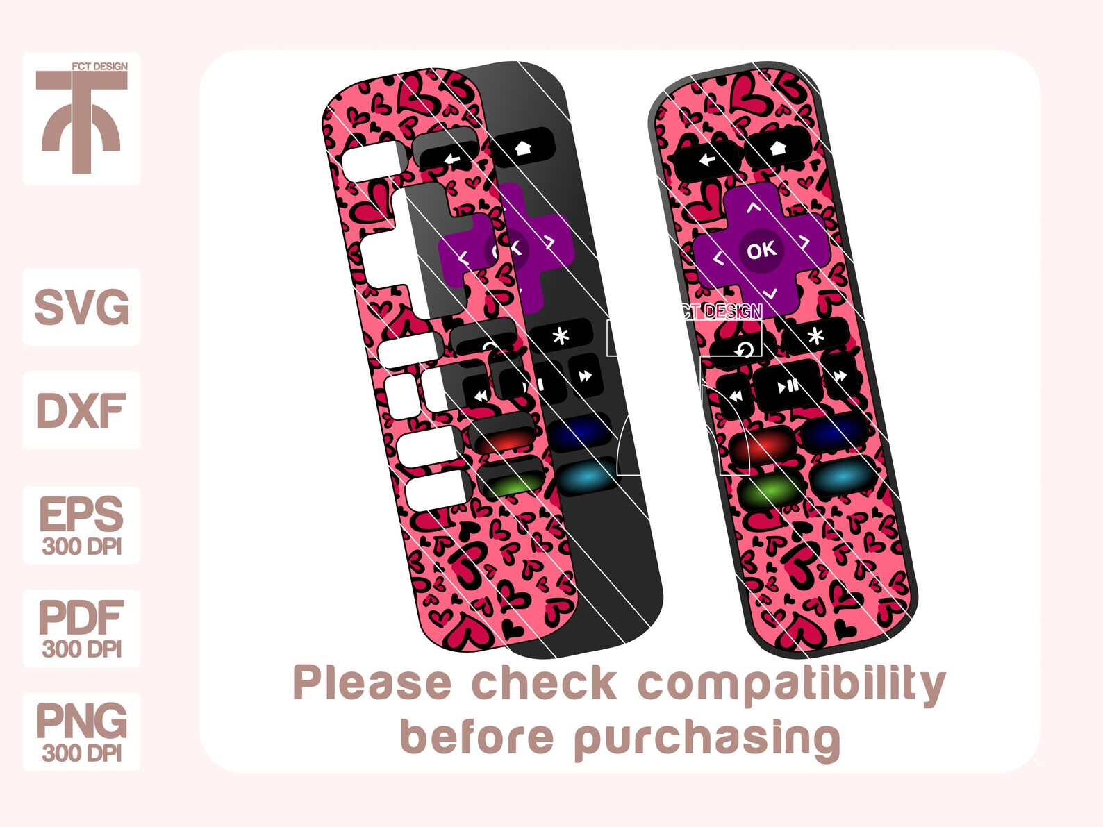 Roku Remote Skin Svg Remote Skin Cheetah Print Svg Roku | Etsy