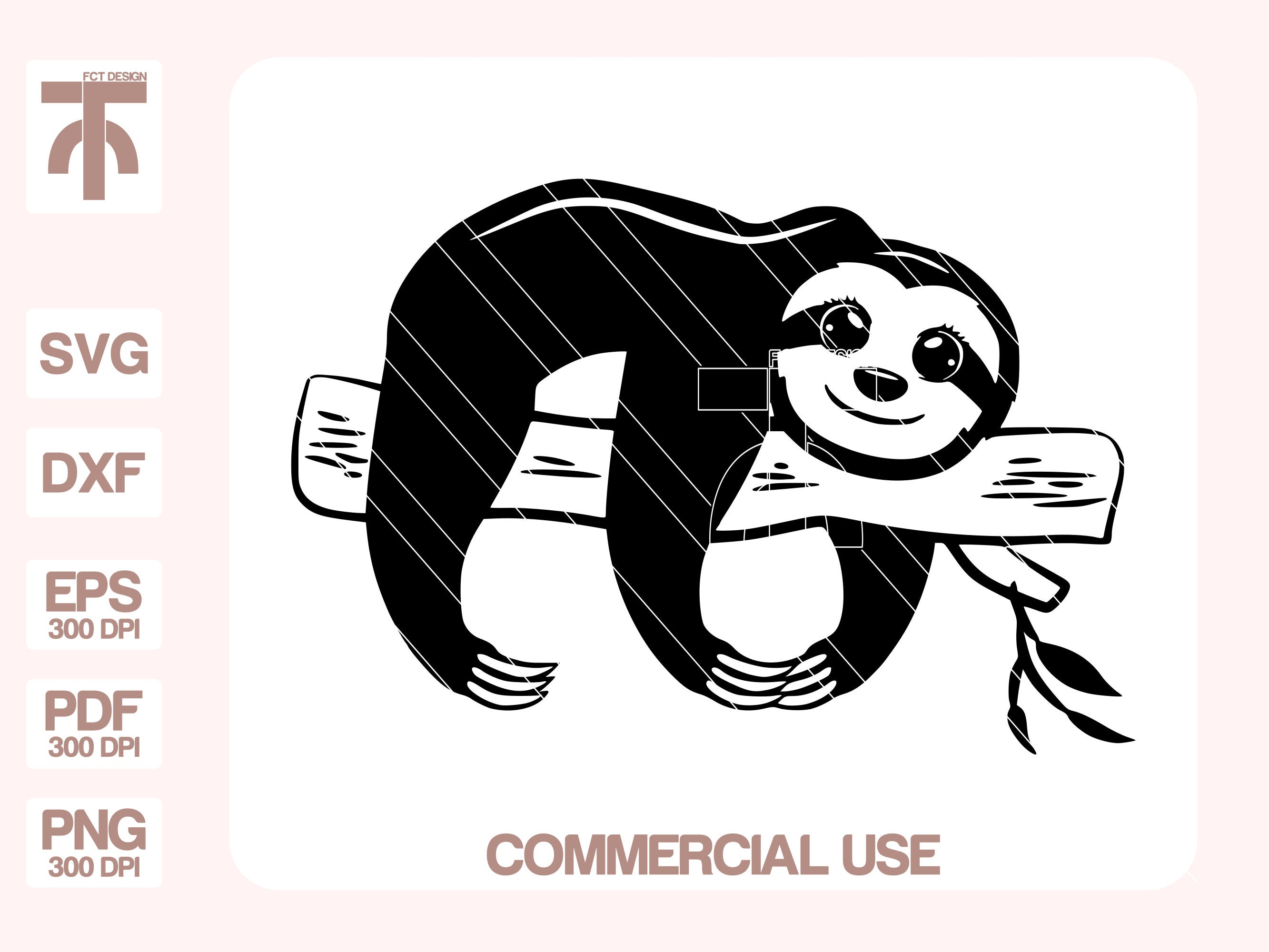 Faultier Svg Faultier Svg Bundle Faultier Silhouette Süße | Etsy