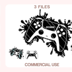 Gamer Svg, Game Controller Svg, Controller Splatter Svg, Gamer Gift, Gamer Shirt, Gamer Controller Svg, Cut files for Cricut, Silhouette.