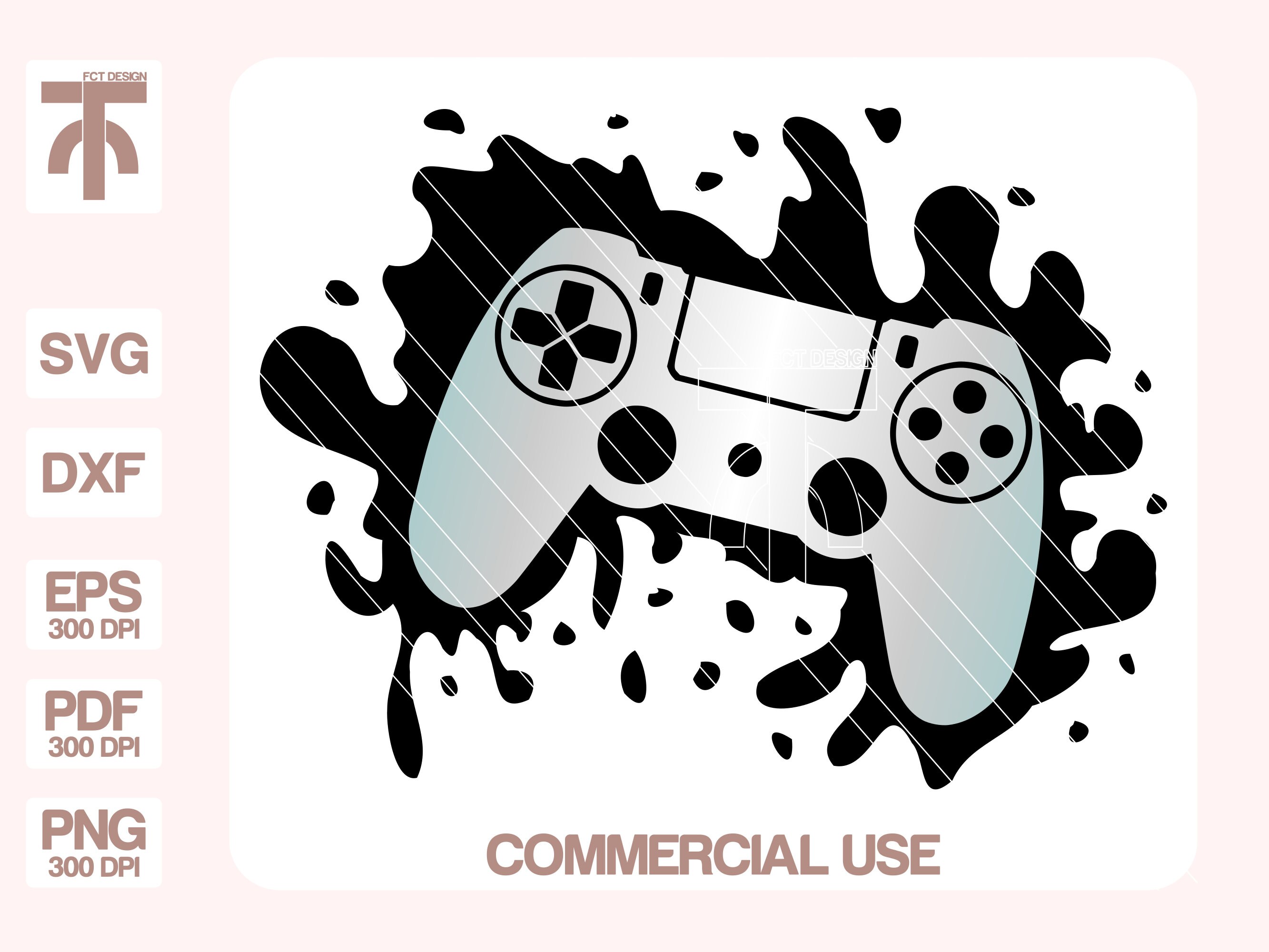 Gamer Svg Game Controller Svg Controller Splatter Svg Gamer - Etsy