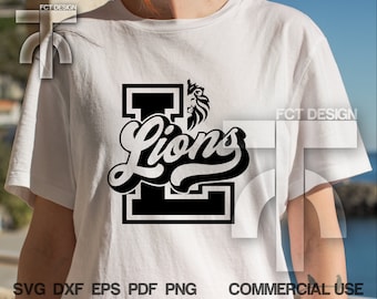 Lions Svg Cheer Svg Lions Fotboll Svg Baseboll Lions Svg Lions Basketboll Svg Skolanda Lions Cheer Svg Cut-filer för Cricut Silhouette