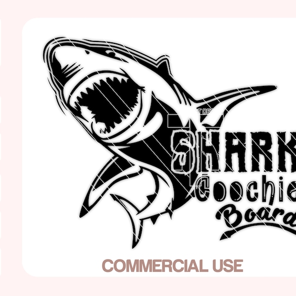 Shark Coochie Board Svg, Shark Coochie Board Cut files, Shark Coochie Charcuterie, Because No One Can Say Charcuterie, Cut files for Cricut.