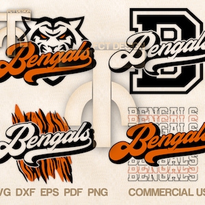 Bengals Svg Cheer Svg Bengals Football Svg Baseball Bengals Svg School Spirit Bengals Cheer Svg Cut files for Cricut Silhouette