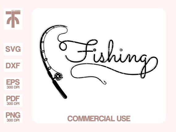 Fishing SVG, Rod, Hook, Flag, Pole, Free