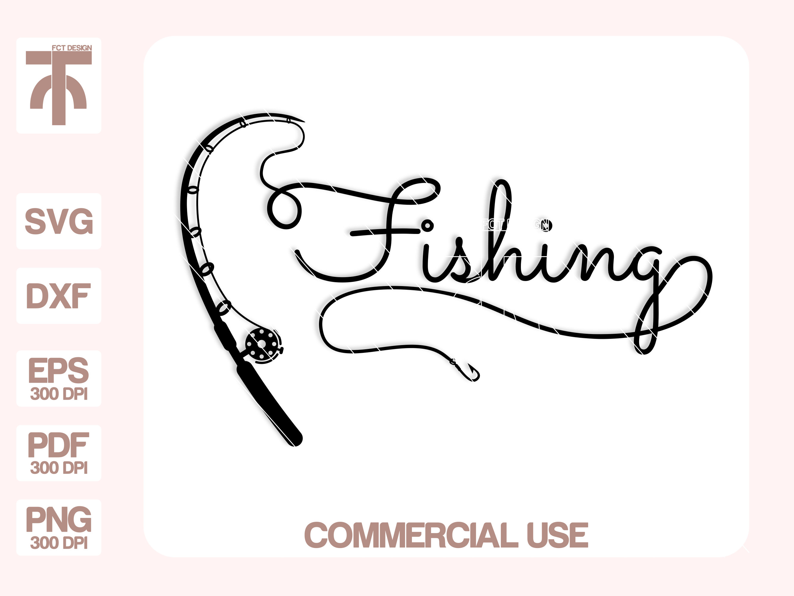 Heart Fish Hooks Svg, Bass Fishing Svg, Fishing Hook Svg. Vector Cut file  Cricut, Silhouette, Pdf Png Eps Dxf, Decal, Sticker, Vinyl, Pin