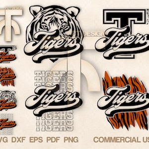 Tigers Svg, Tigers Football Svg, Tigers Cheer Svg, Cheer Svg, School Spirit Svg, Tigers Basketball Baseball Svg, Cut file Cricut, Silhouette