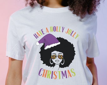 Afro Xmas Shirt - Etsy