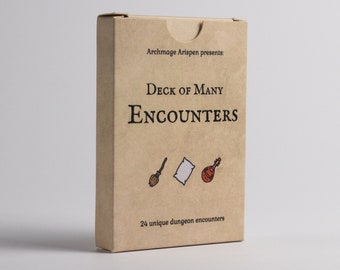 Deck of Many Encounters | 5e compatible | dnd gifts | dnd accessories
