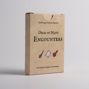 Baraja de Muchos Encuentros / Compatible con 5e / Accesorios de DM / Regalos de 5e