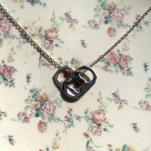 Heart can tab necklace image 1