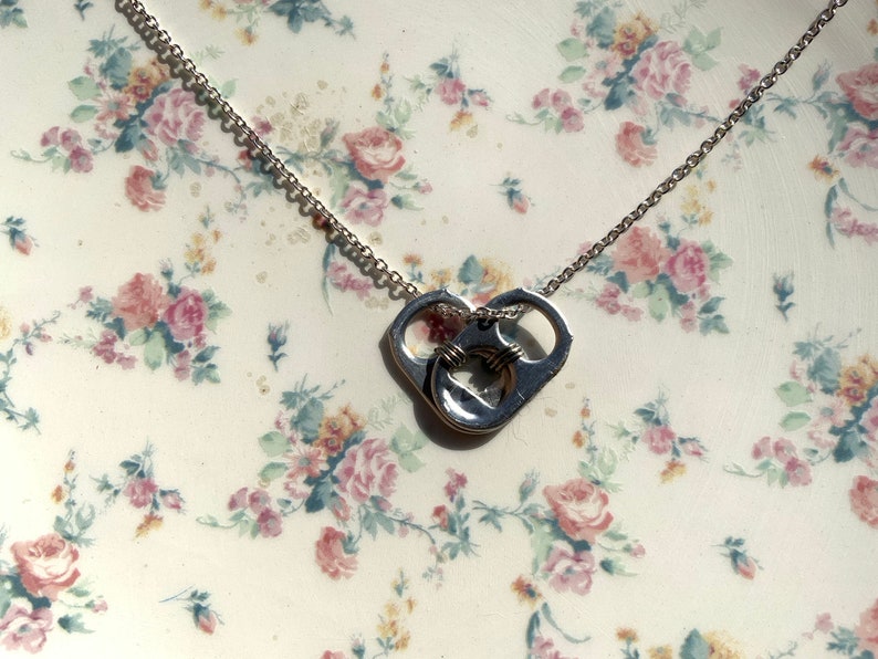 Heart can tab necklace image 1