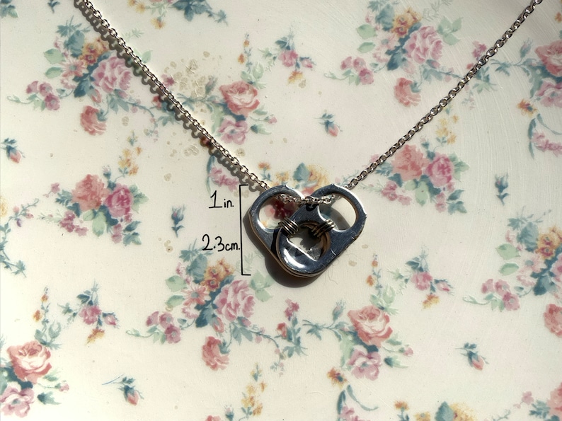 Heart can tab necklace image 2