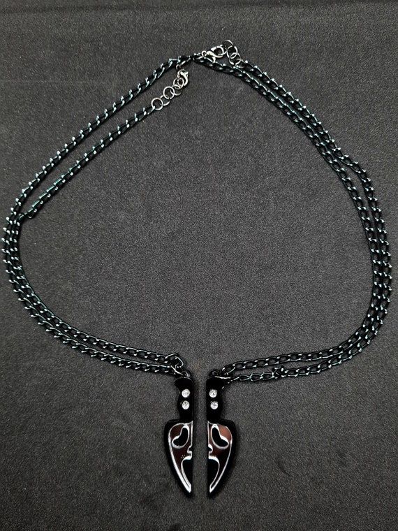 Ghost Emo Necklace Black