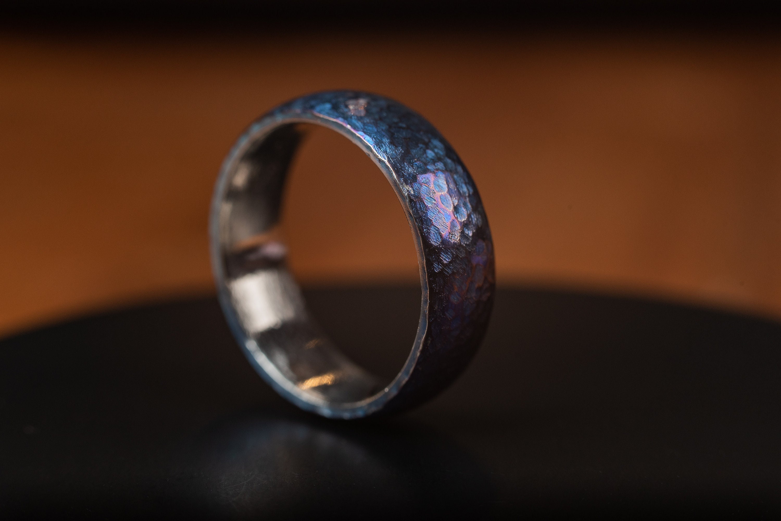 Anodised 2024 titanium ring