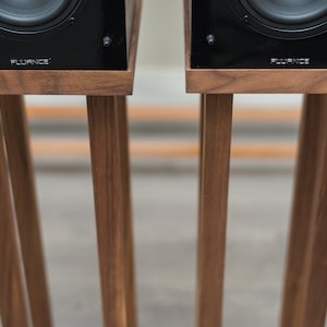 Walnut Speaker Stands - set of 2, customized for your speakers