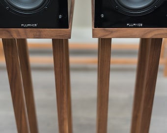Walnut Speaker Stands - set of 2, customized for your speakers