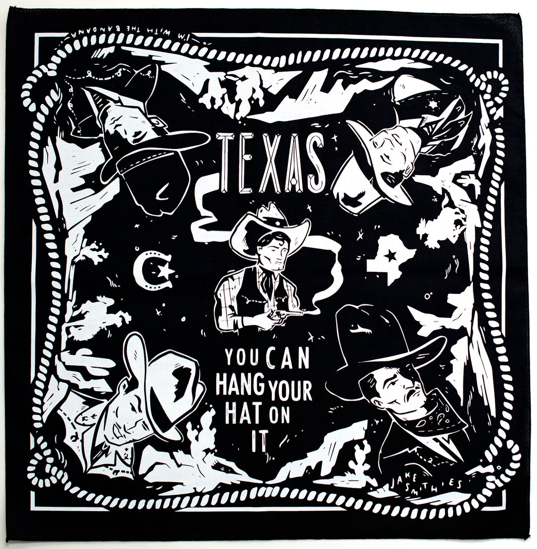 Bandana Men, Cowboy Hat Black, Vintage Western Wear, Cute Dog Bandana
