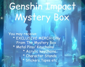 Genshin Auswirkungen Mystery Box / Charakter Pins Schlüsselanhänger Ständer Figuren und andere Genshin Auswirkungen Merch / Hutao Zhonli Ganyu Kazu xiao etc