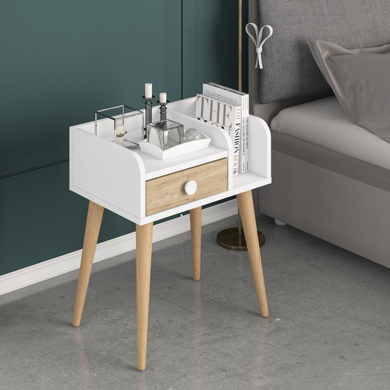 Nightstand Organiser Bedside Table Bedside Etsy UK