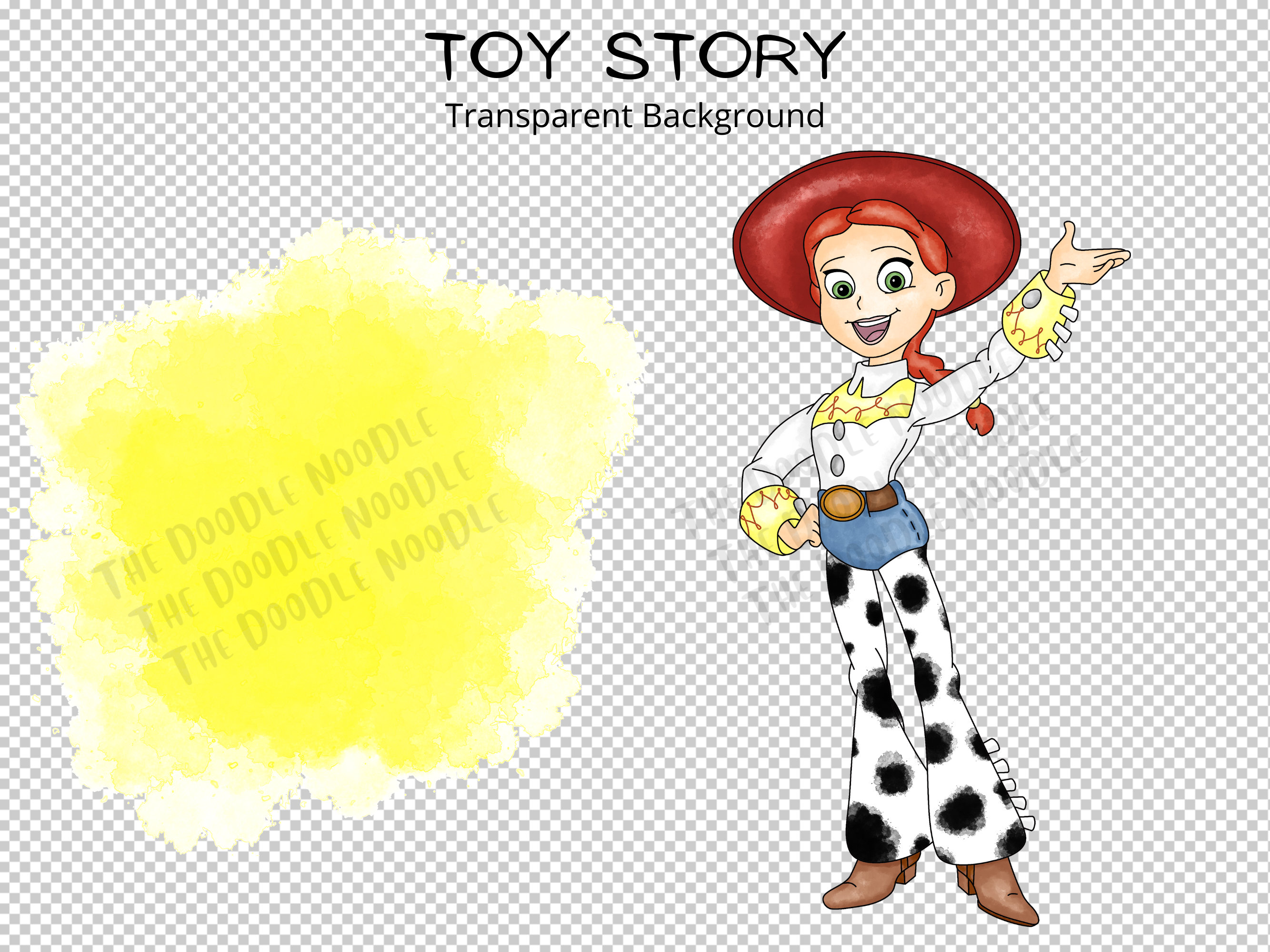 Jessie Toy Story PNG imágenes prediseñadas de acuarela Etsy México