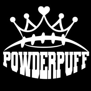 Powder Puff Football Princess Crown SVG