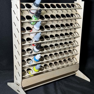 77 bottle paint rack - Vallejo, Army Painter etc. Not MDF!