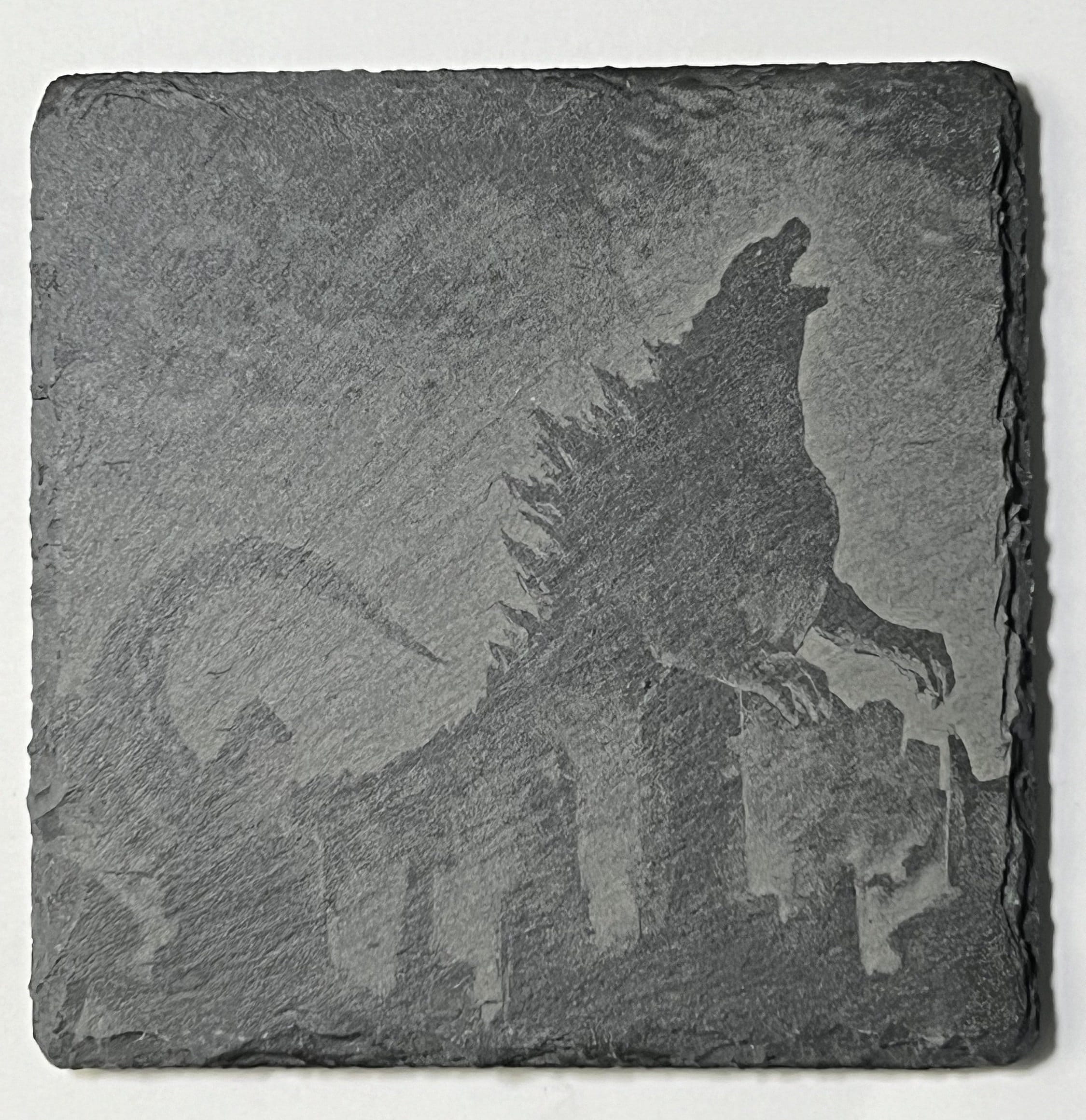 Godzilla slate coaster set.
