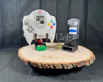 Sega Dreamcast Controller Wandhalterung. Beleuchtete (Original verkabelte Controller) Retro Gaming Organisation.