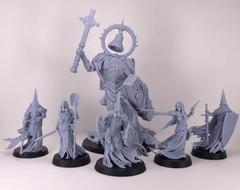 Trench Crusade - Wraith Pilgrims Warband FULL set from Crab Miniatures - Trench Pilgrim faction proxy.