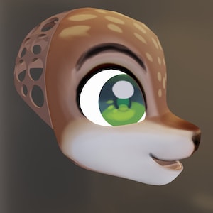 Ver. 3 - SHINU [NOV '23 Update] - Deer/canine/slim Muzzle 3D Printable ...