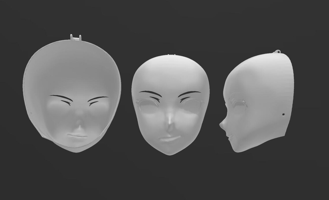 Yang Clamshell Kigurumi Mask Cosplay: 3D Printing .STL File (digital ...