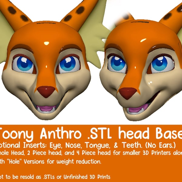 Fox Fursuit Head Base Stl - Etsy