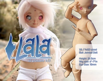 Lala the 1/6 Ball Jointed Doll - 3D printing files .stl DOWNLOAD - Not a physical doll.